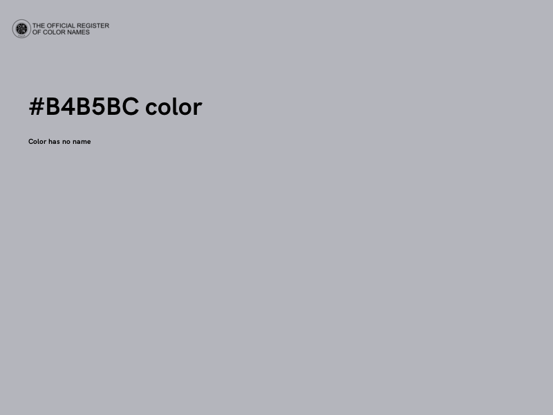 #B4B5BC color image