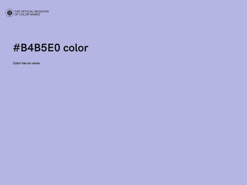 #B4B5E0 color image