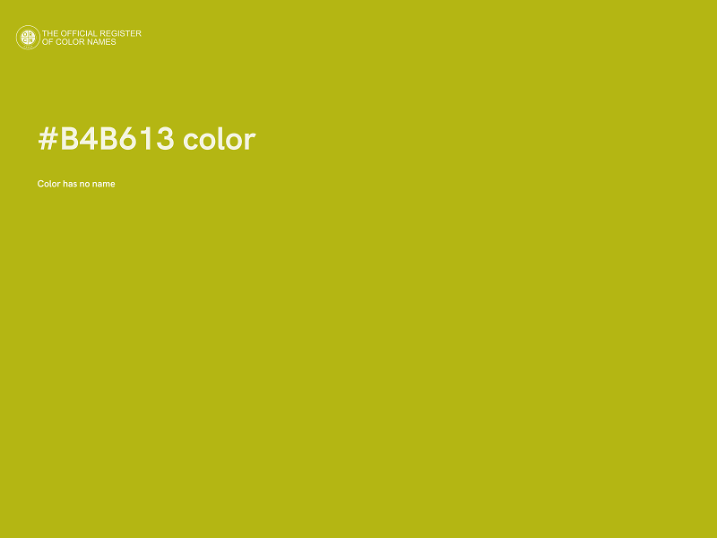 #B4B613 color image