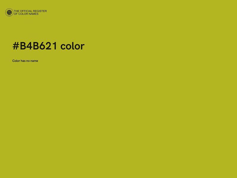 #B4B621 color image