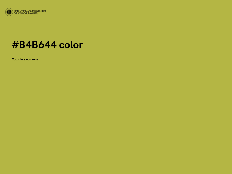 #B4B644 color image