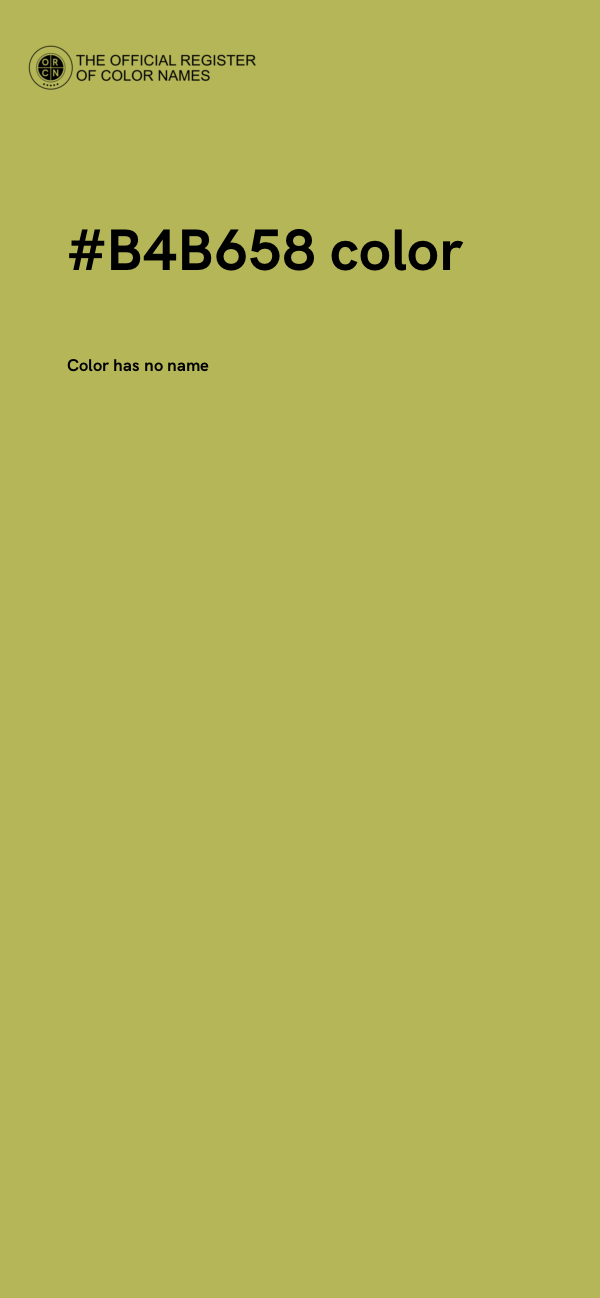 #B4B658 color image