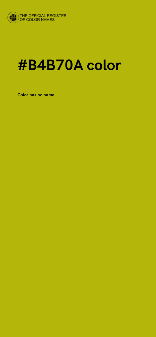 #B4B70A color image