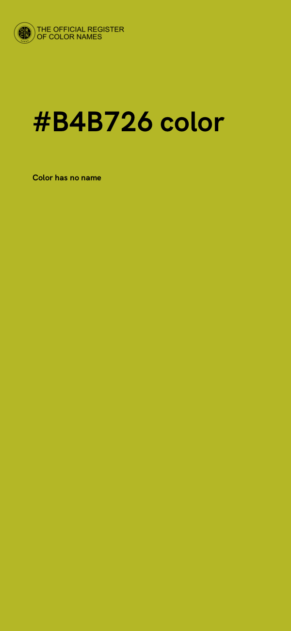 #B4B726 color image