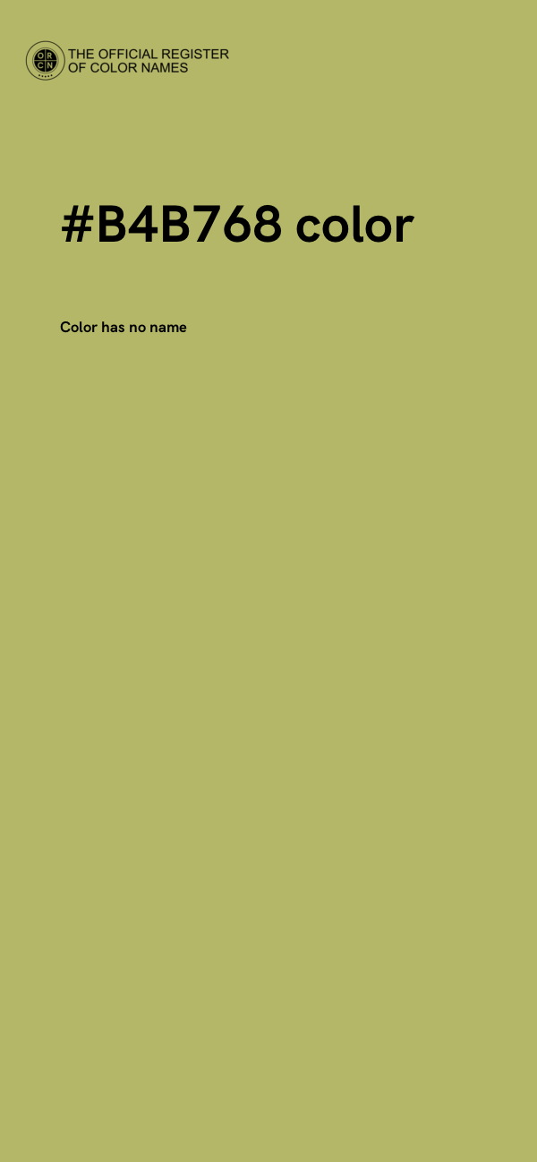 #B4B768 color image