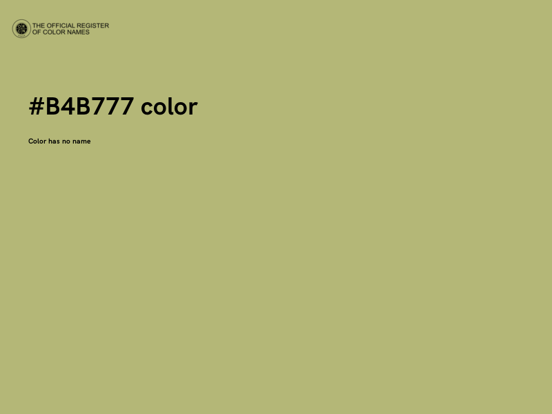 #B4B777 color image