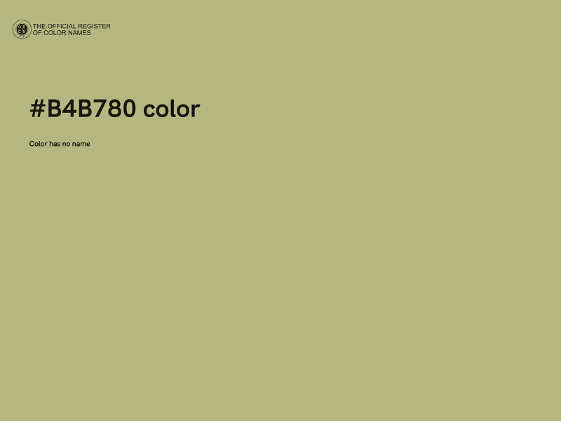 #B4B780 color image