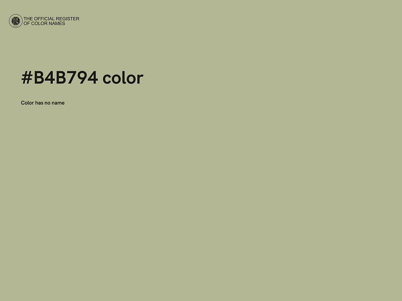 #B4B794 color image