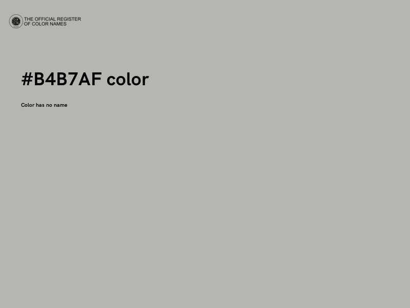#B4B7AF color image