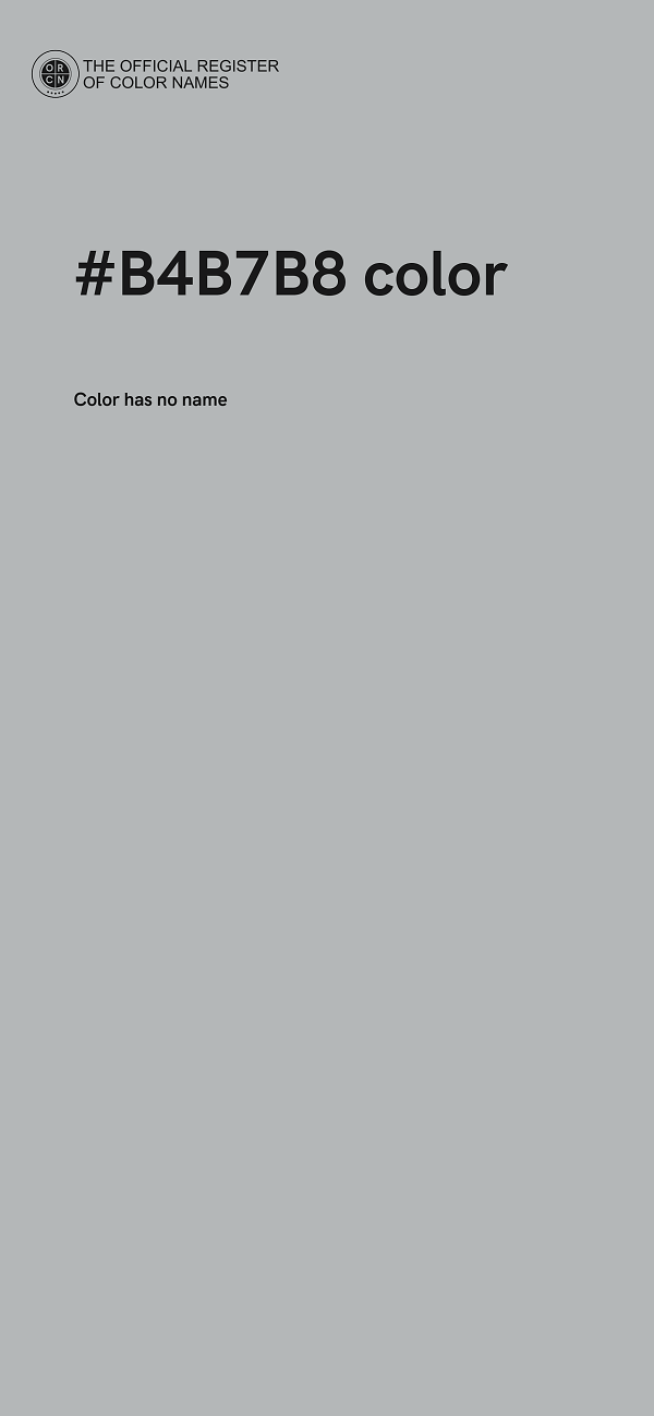 #B4B7B8 color image