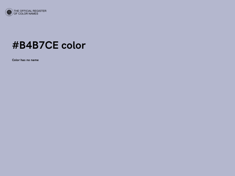 #B4B7CE color image