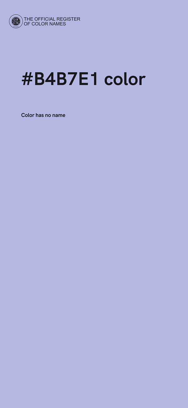 #B4B7E1 color image
