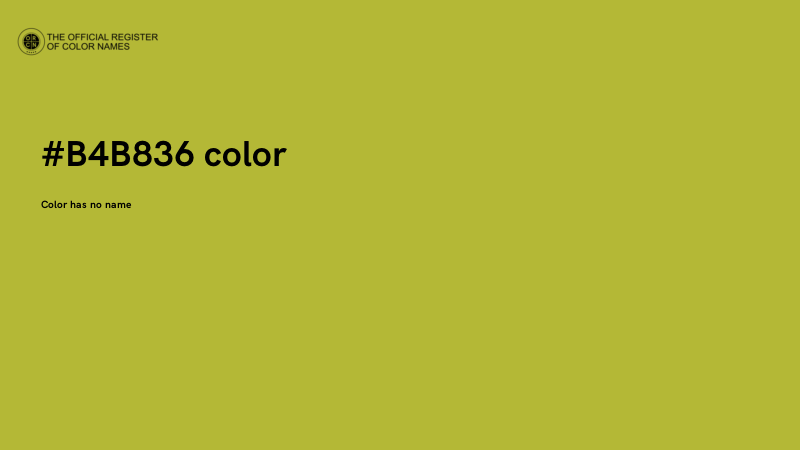 #B4B836 color image