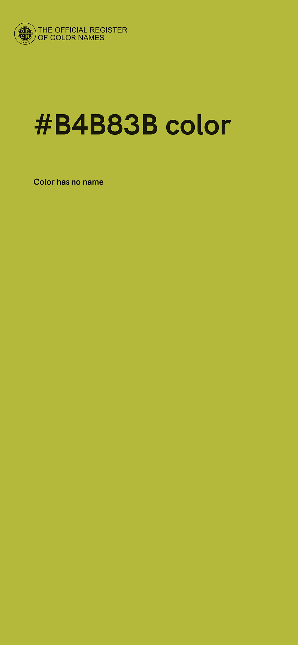 #B4B83B color image