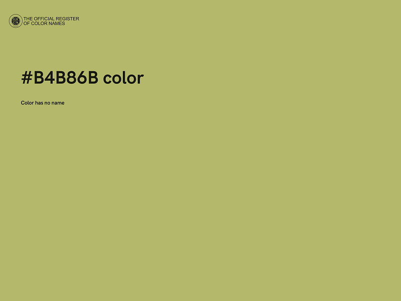 #B4B86B color image