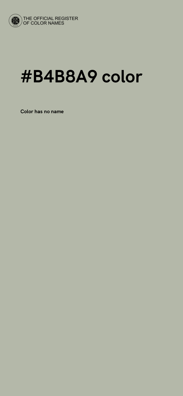 #B4B8A9 color image