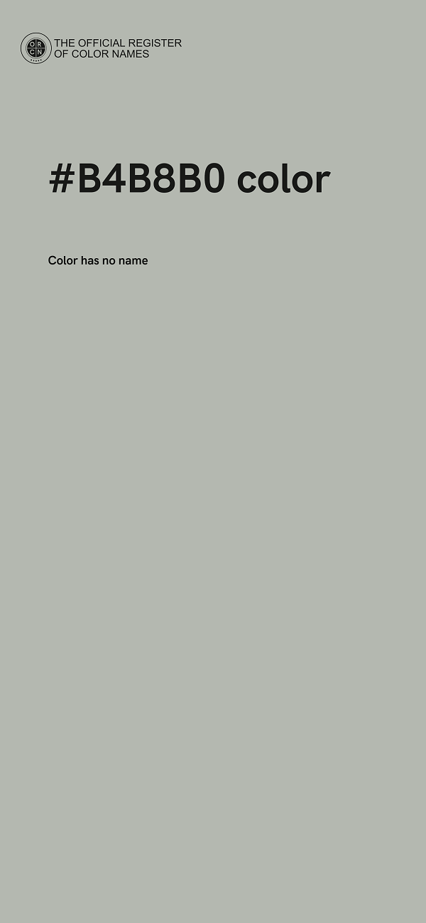 #B4B8B0 color image