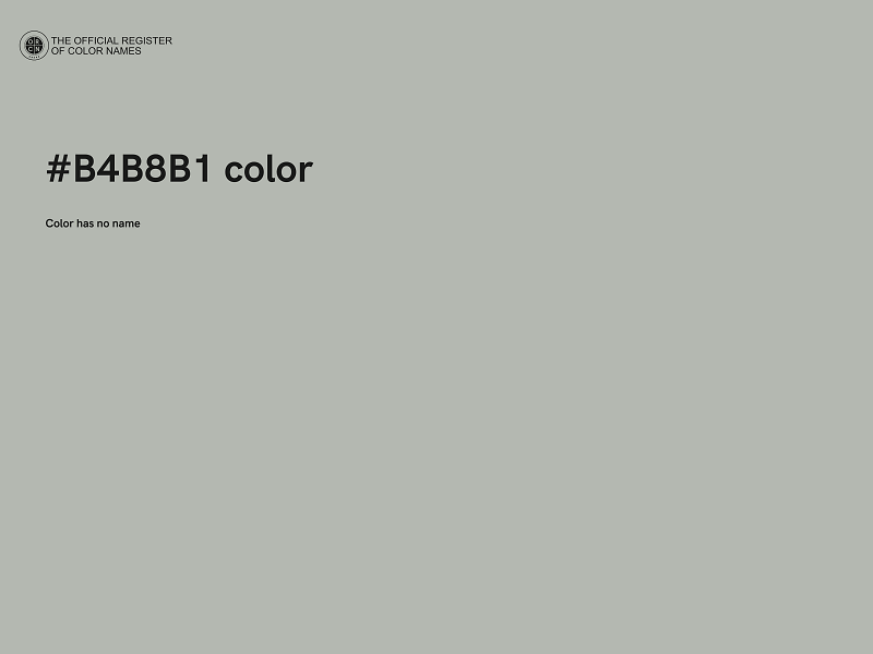 #B4B8B1 color image