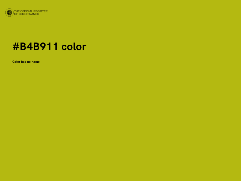 #B4B911 color image