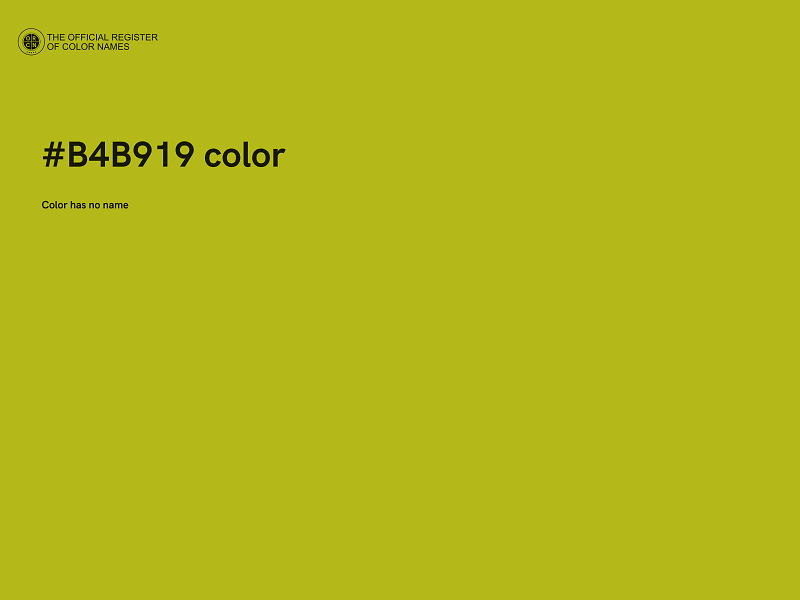 #B4B919 color image