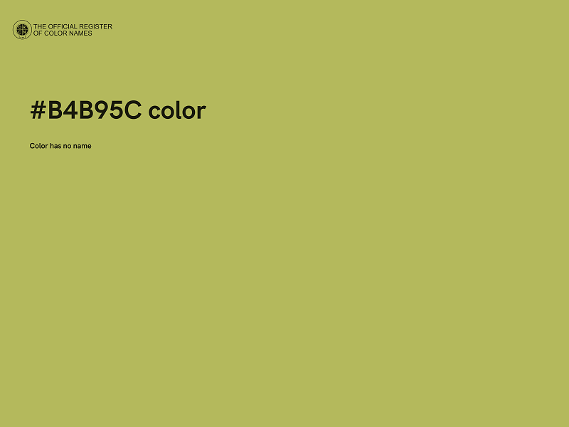 #B4B95C color image