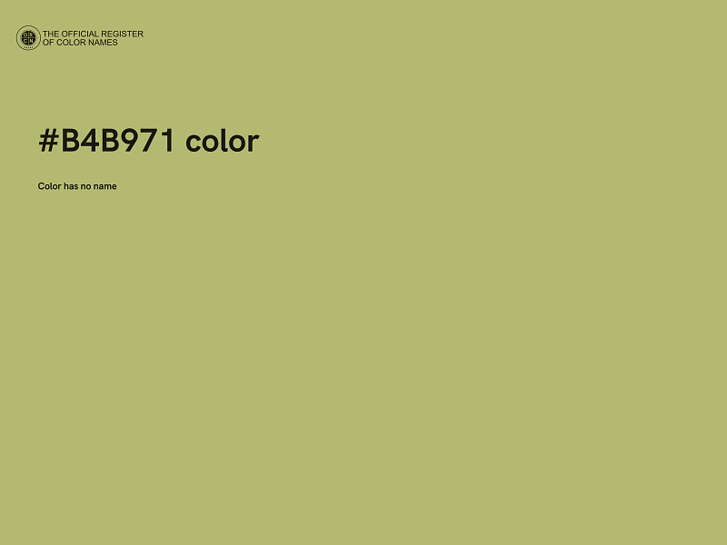 #B4B971 color image