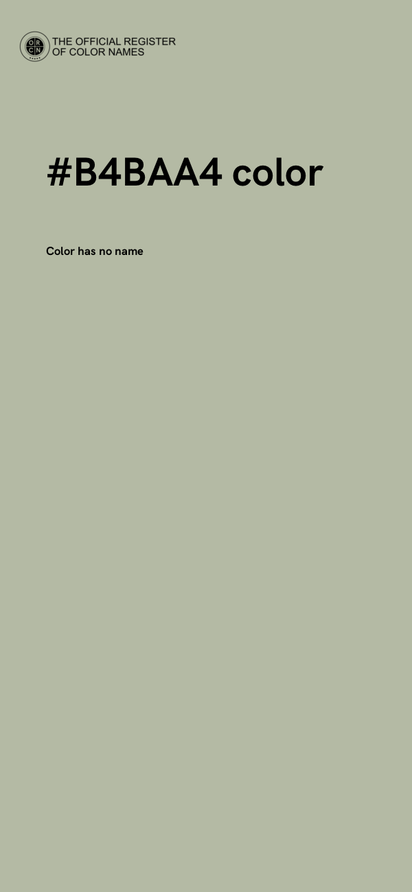 #B4BAA4 color image