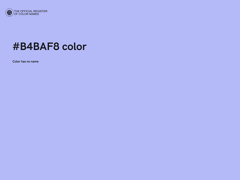 #B4BAF8 color image