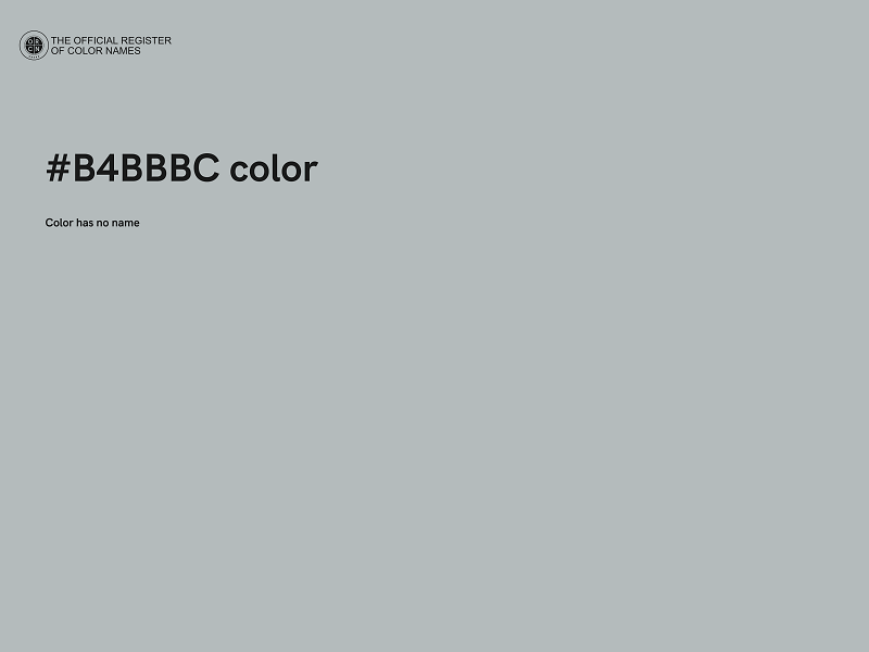 #B4BBBC color image