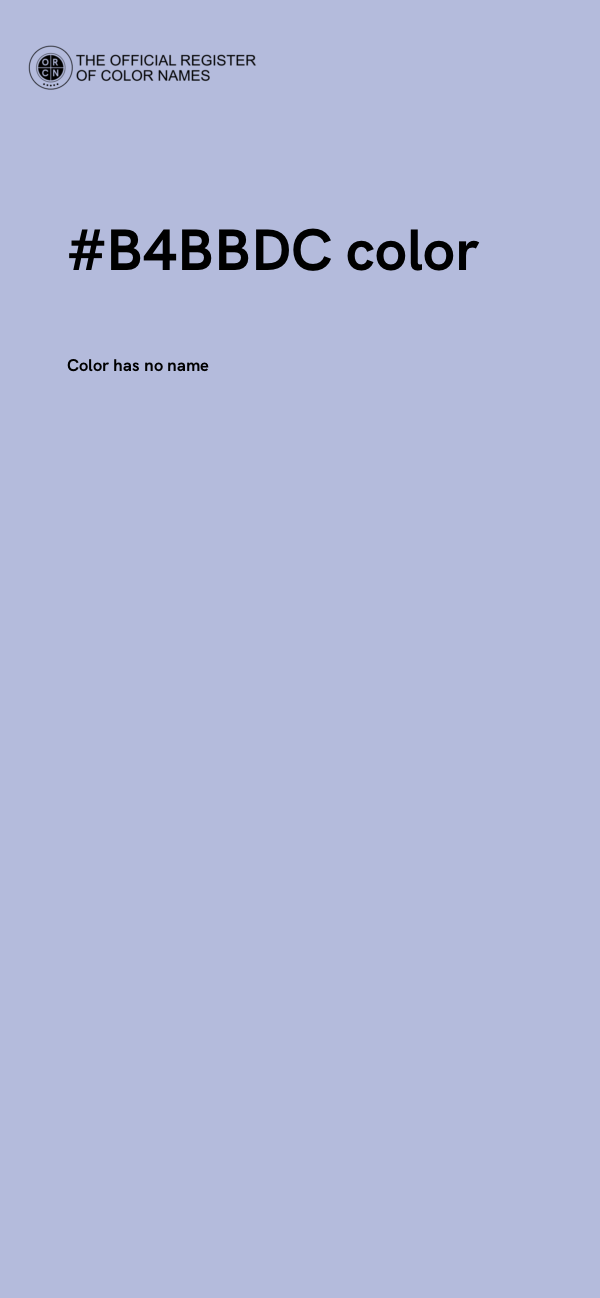 #B4BBDC color image