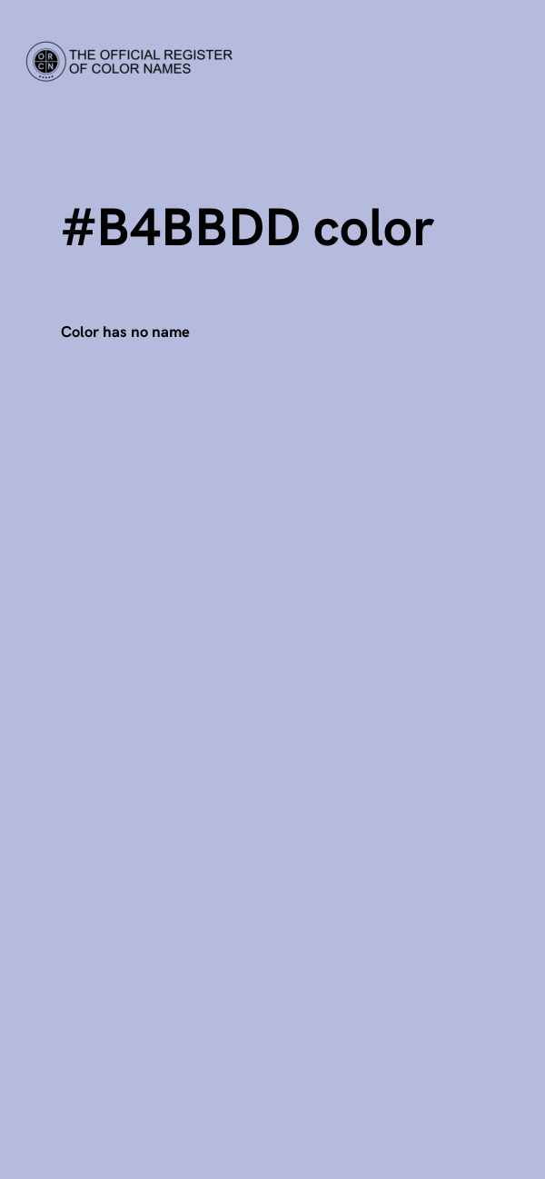 #B4BBDD color image