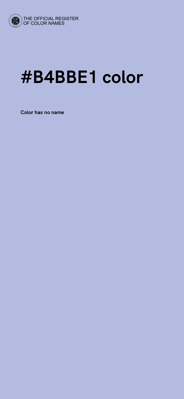 #B4BBE1 color image