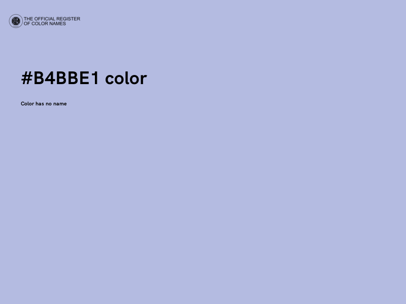 #B4BBE1 color image
