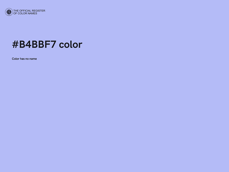 #B4BBF7 color image