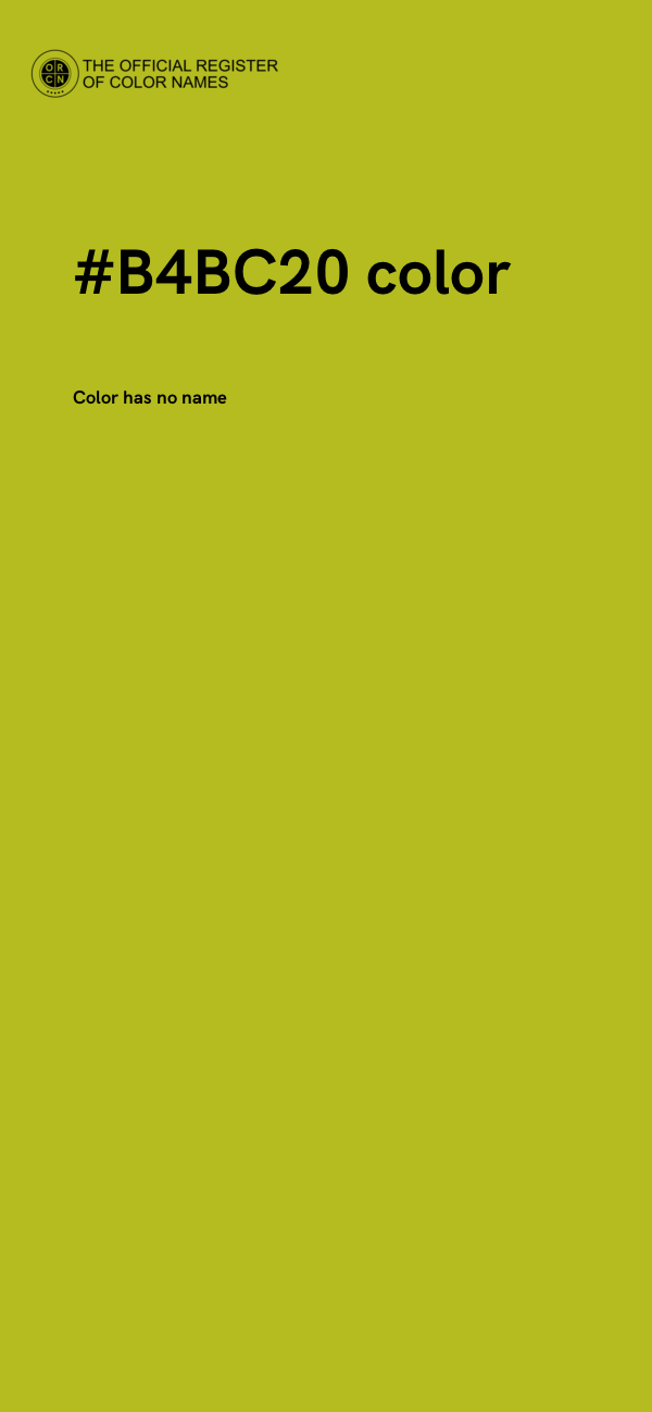#B4BC20 color image
