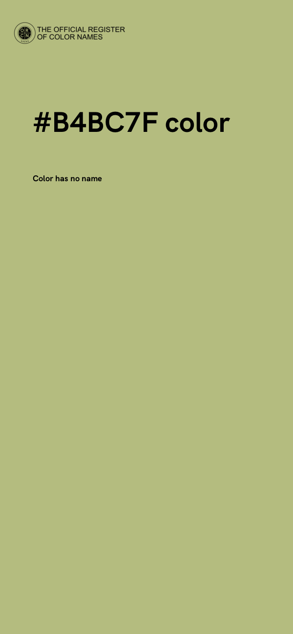 #B4BC7F color image