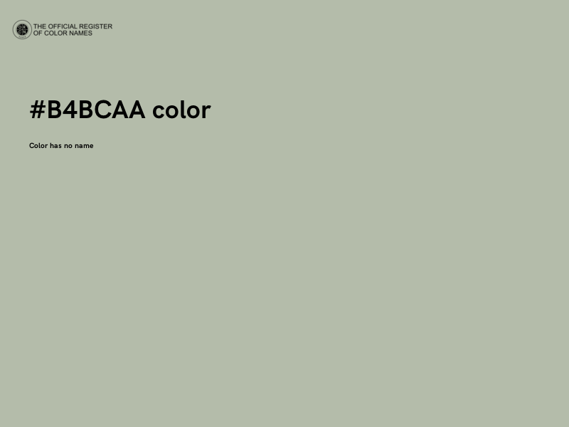 #B4BCAA color image