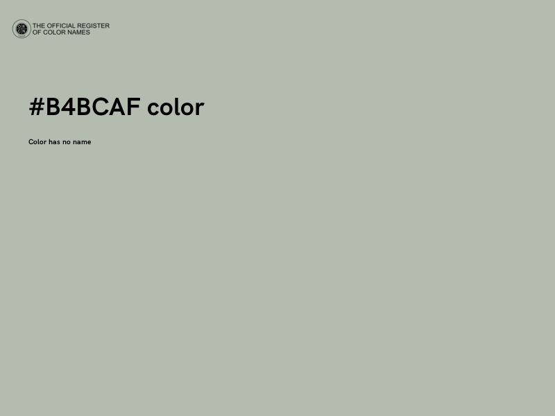 #B4BCAF color image