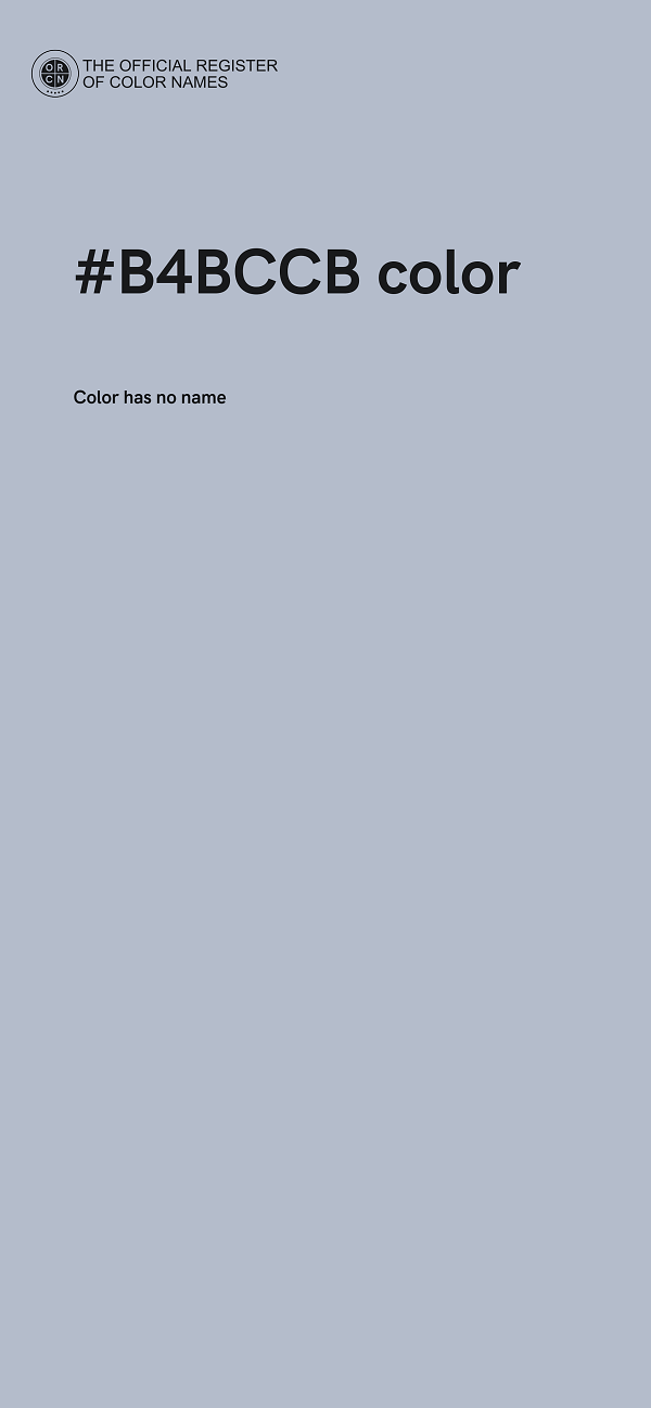 #B4BCCB color image