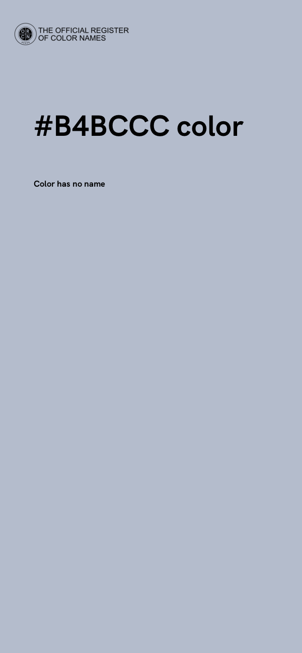 #B4BCCC color image