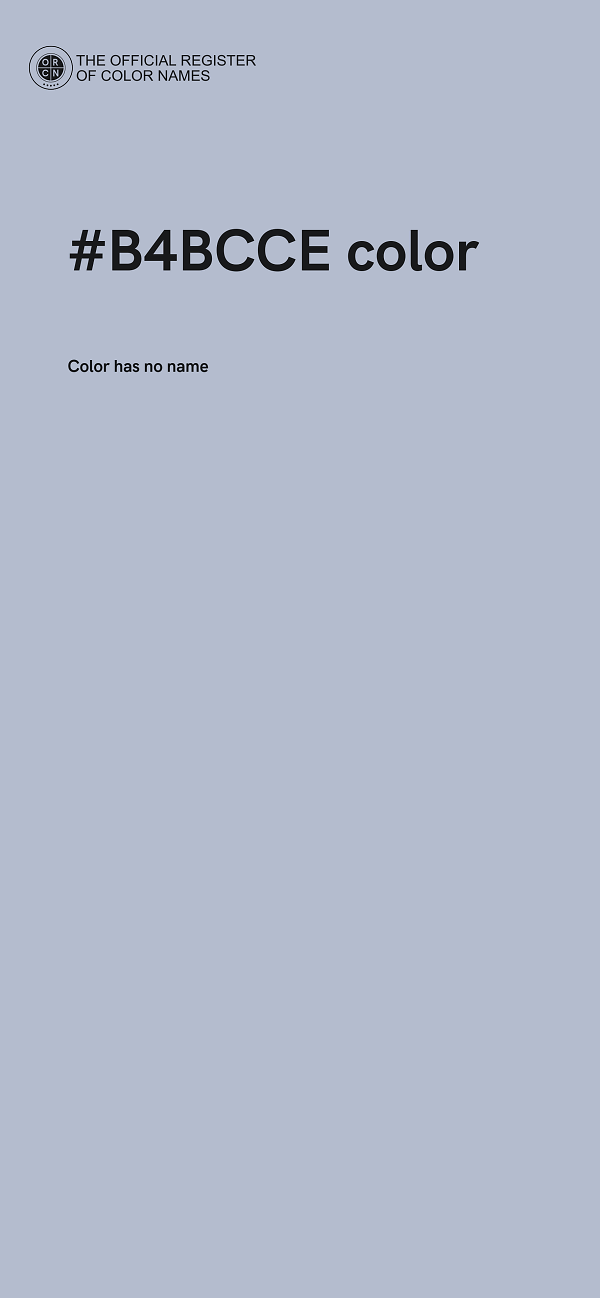 #B4BCCE color image