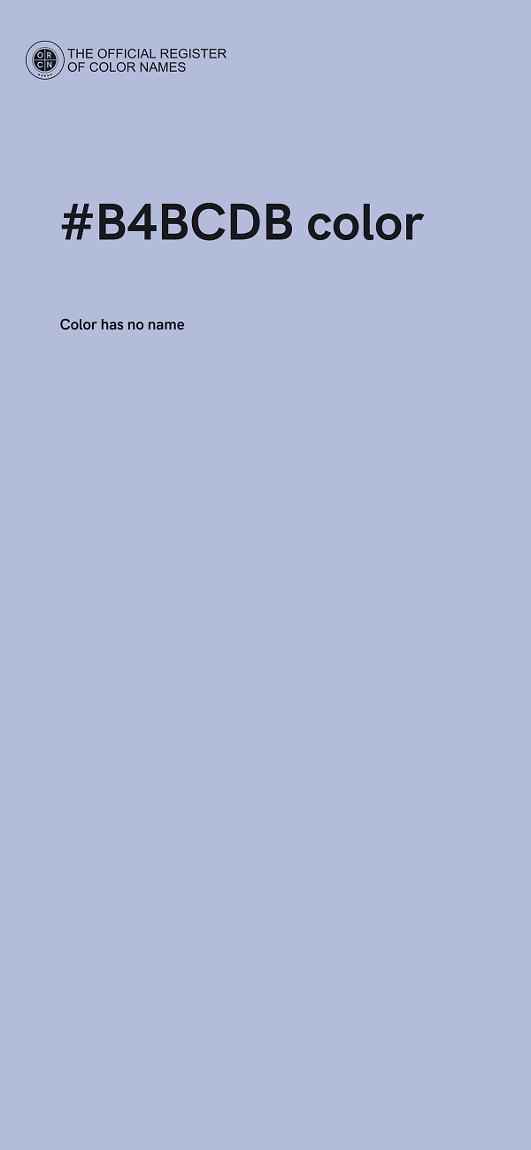 #B4BCDB color image