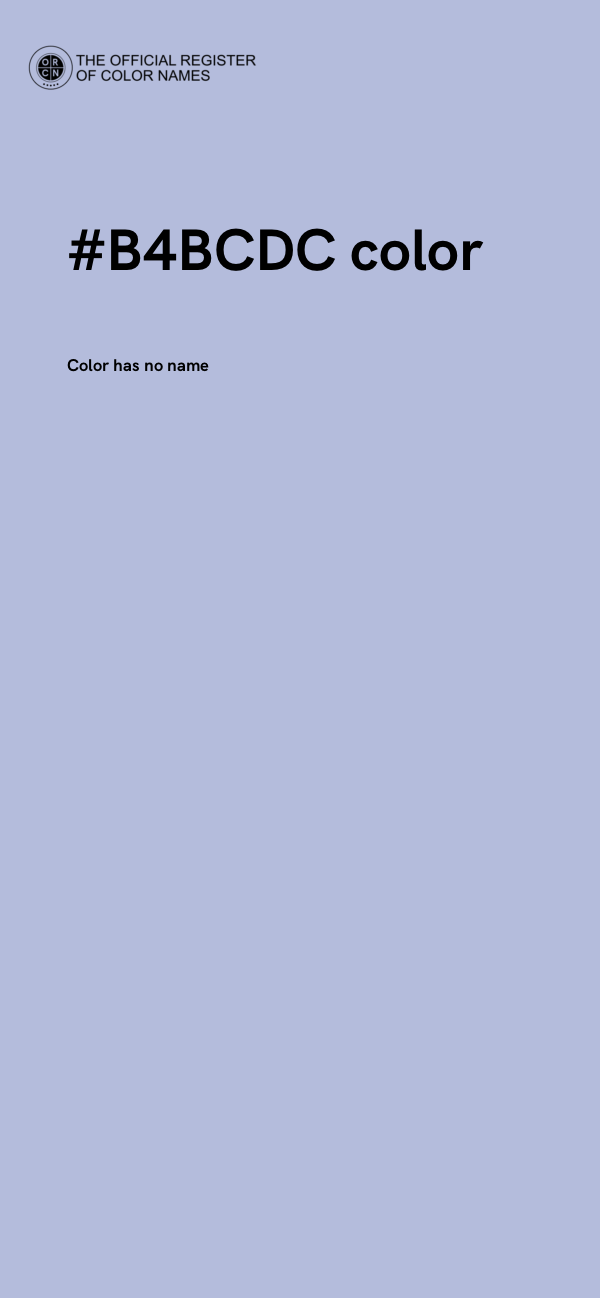 #B4BCDC color image