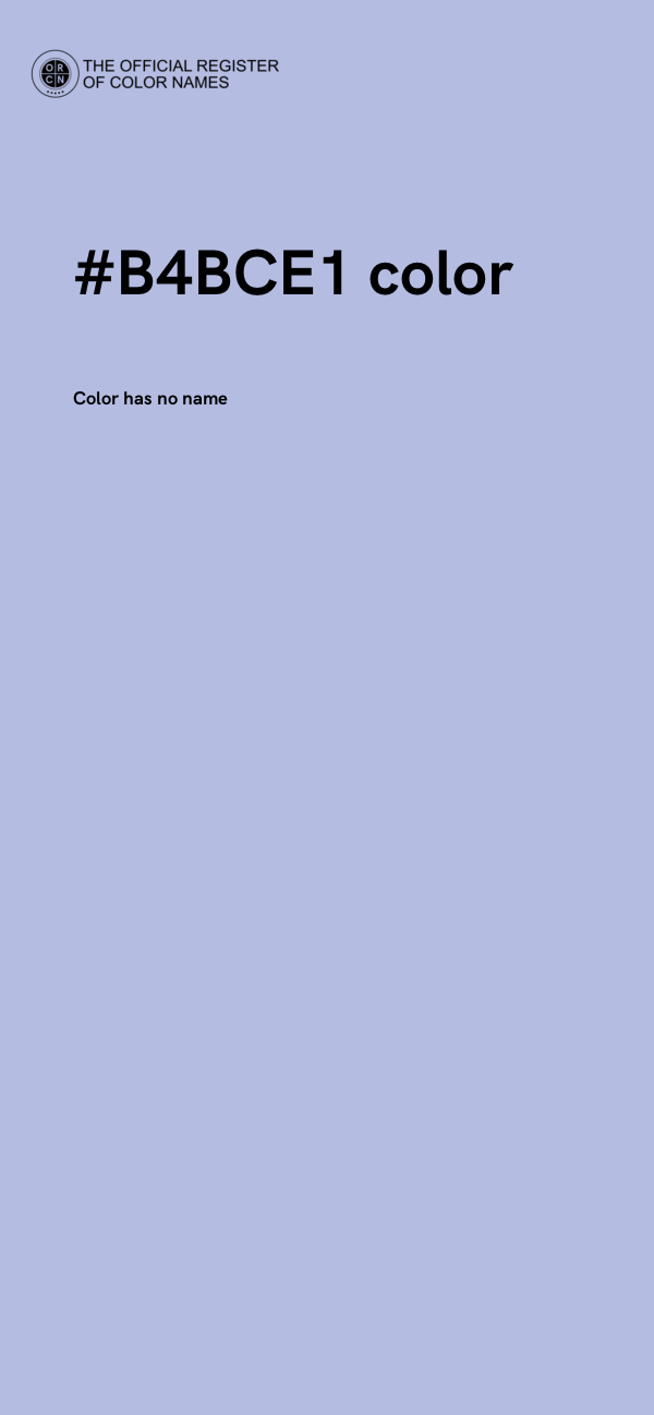 #B4BCE1 color image