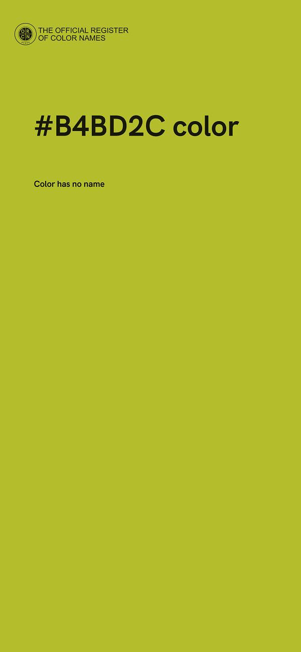 #B4BD2C color image