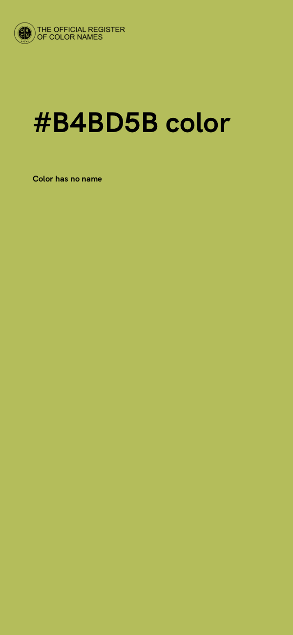 #B4BD5B color image