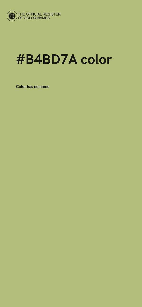 #B4BD7A color image