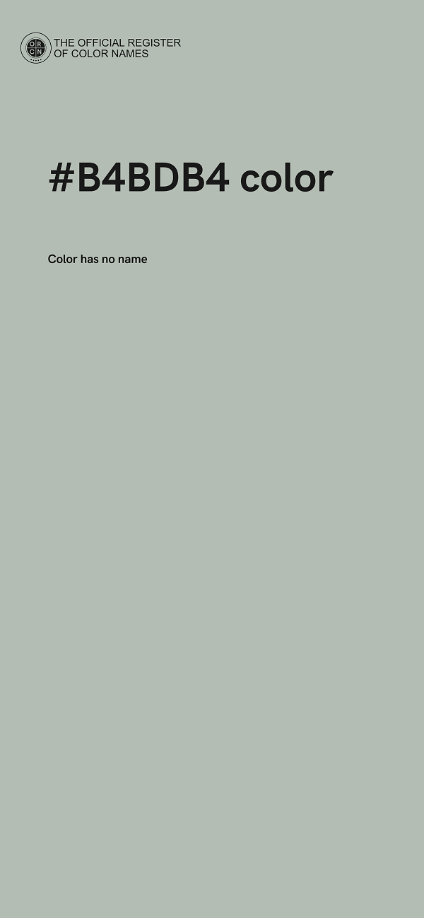 #B4BDB4 color image