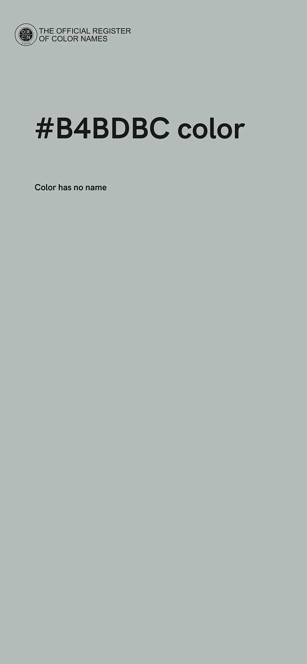 #B4BDBC color image