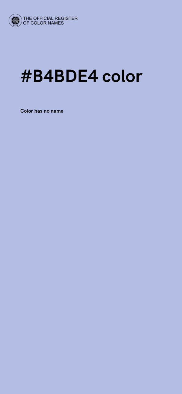 #B4BDE4 color image